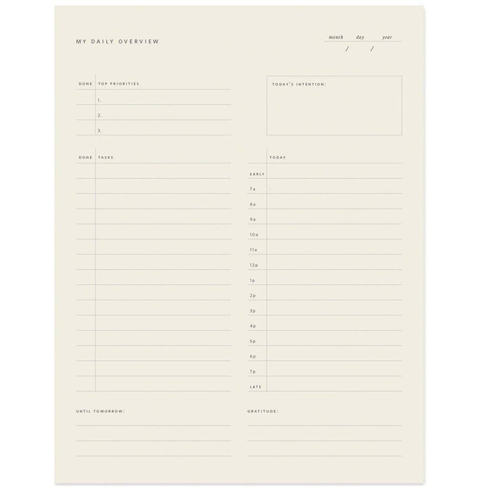 Daily Overview Notepad