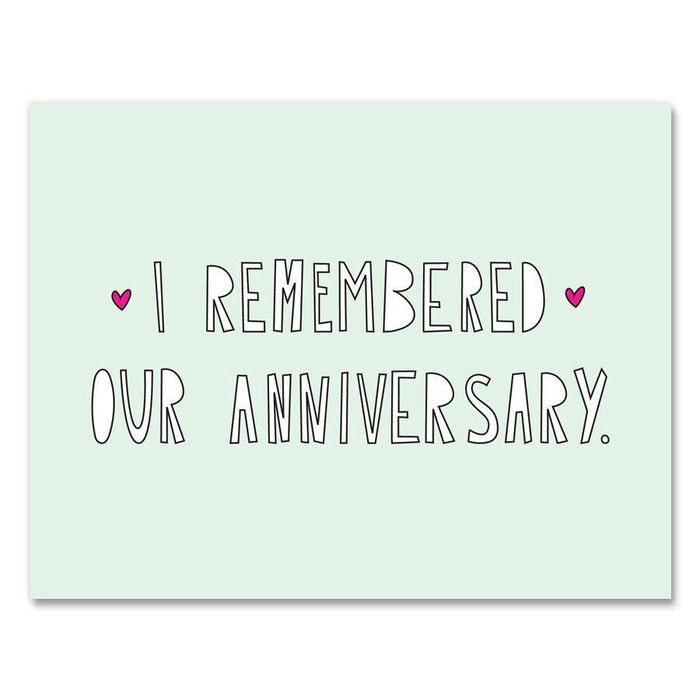 Anniversary Remembered  Card