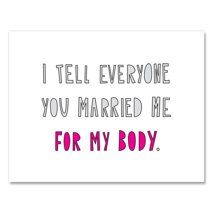 For My Body Card