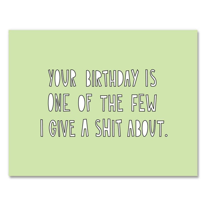 Give a Shit Birthday Card