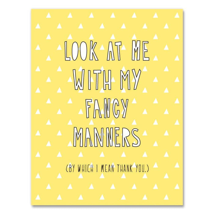 Fancy Manners Card