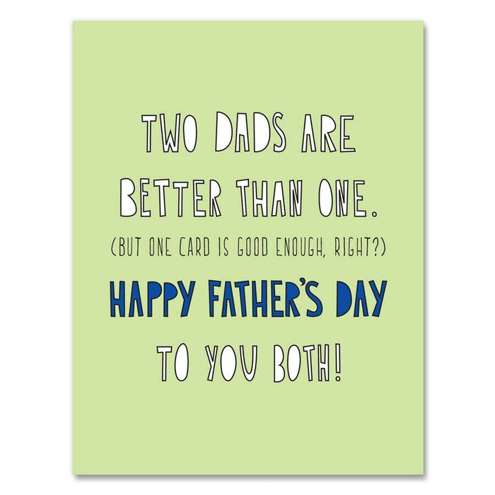 253 - Two Dads One Card - A2 card