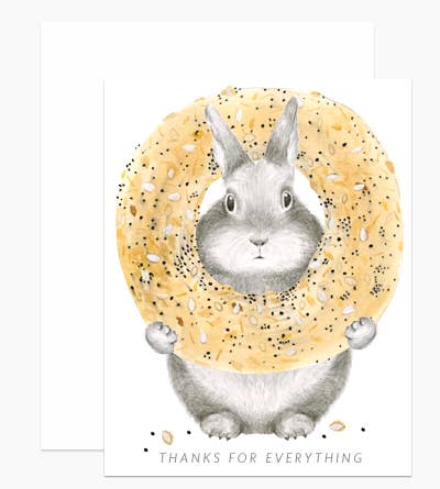 Everything Bagel Bunny Card