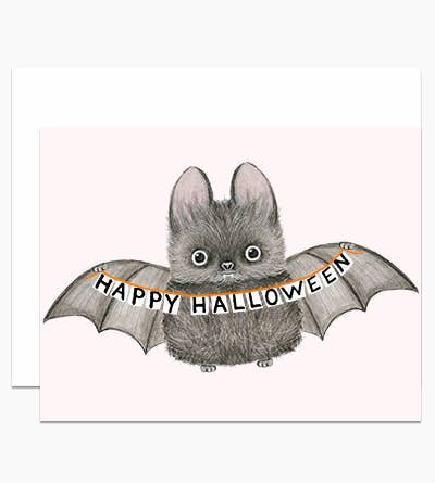 Halloween Bat Card