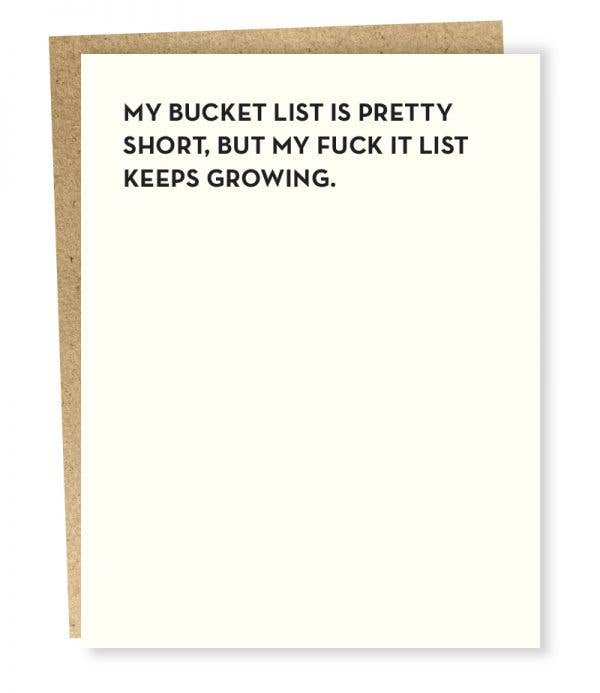 #105 Bucket List Card