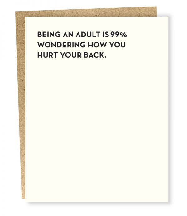 #905 Being An Adult Card