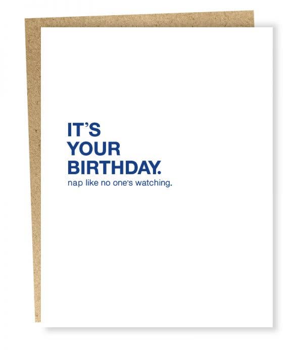 #010 Birthday Nap Card