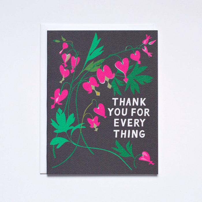 Bleeding Heart Thank You Card