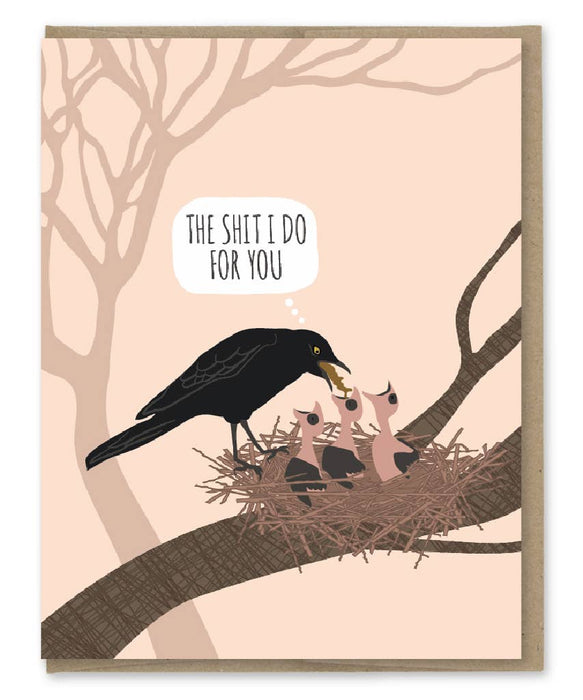 Mom Bird Puke Card