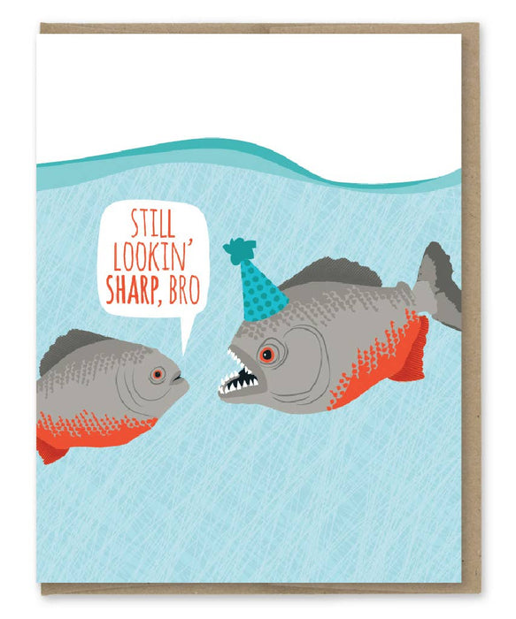 Lookin' Sharp Birthday Card