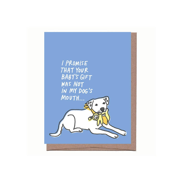 Dog Gift New Baby Greeting Card