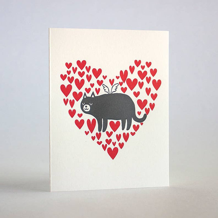 Cat With Wings Card
