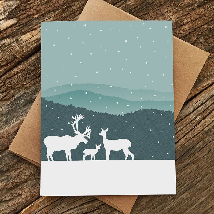 Deer Family Seasonal Set, Box of 8
