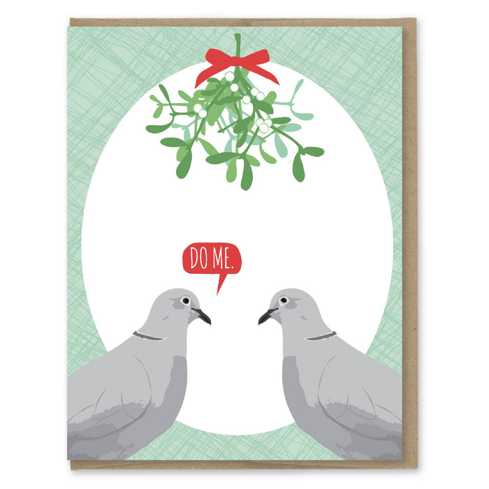 Mistletoe Do Me Turtle Doves Card