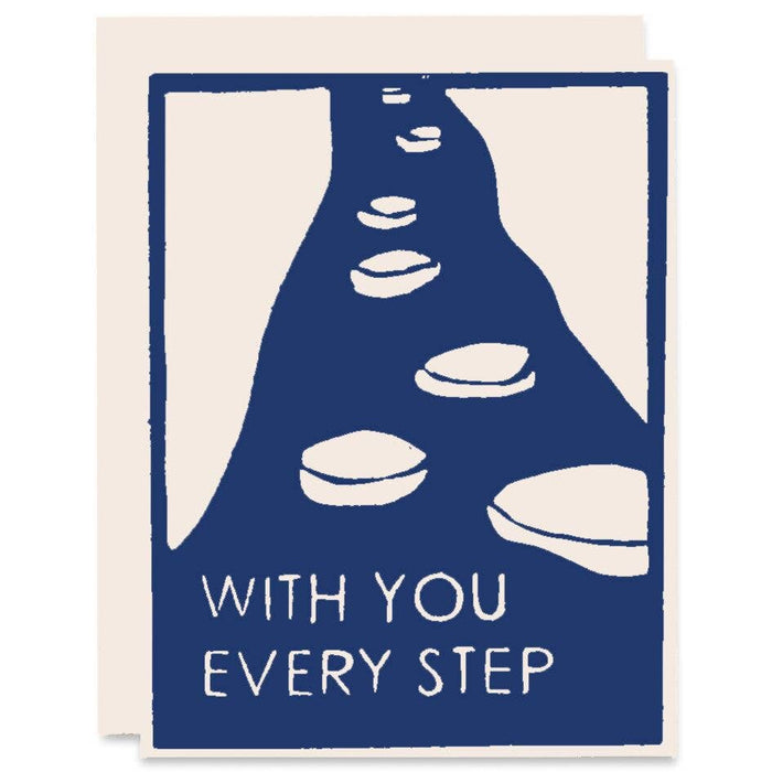 With You  Every Step Encouragement Card
