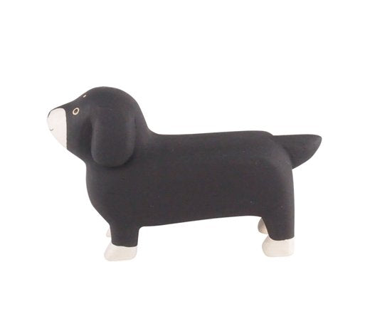 Wee Wooden Dachshund - Black