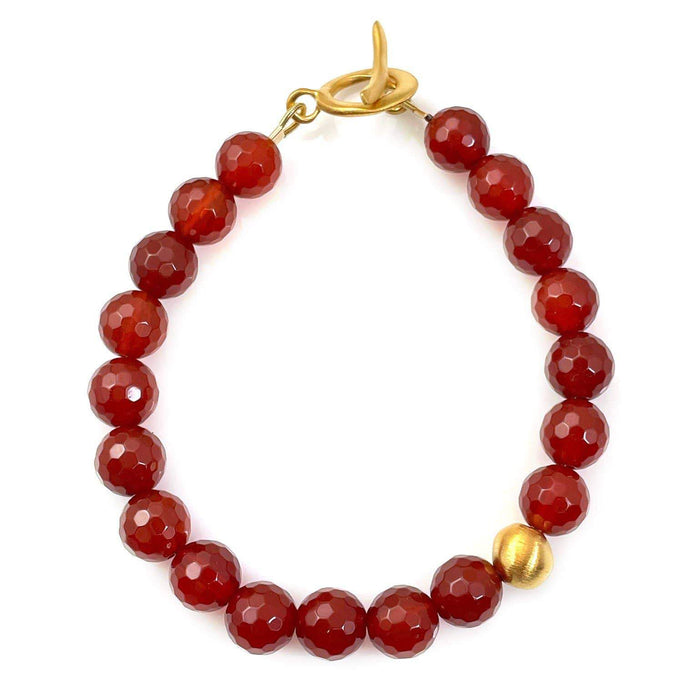 Carnelian Beaded bracelet