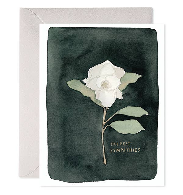 White Flower | Sympathy & Condolence Greeting Card