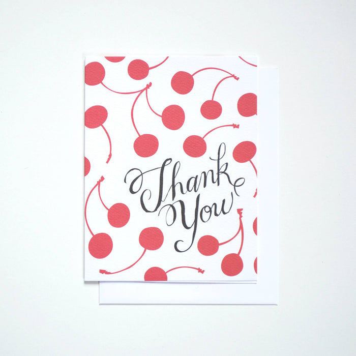 Cherries Thank You Card