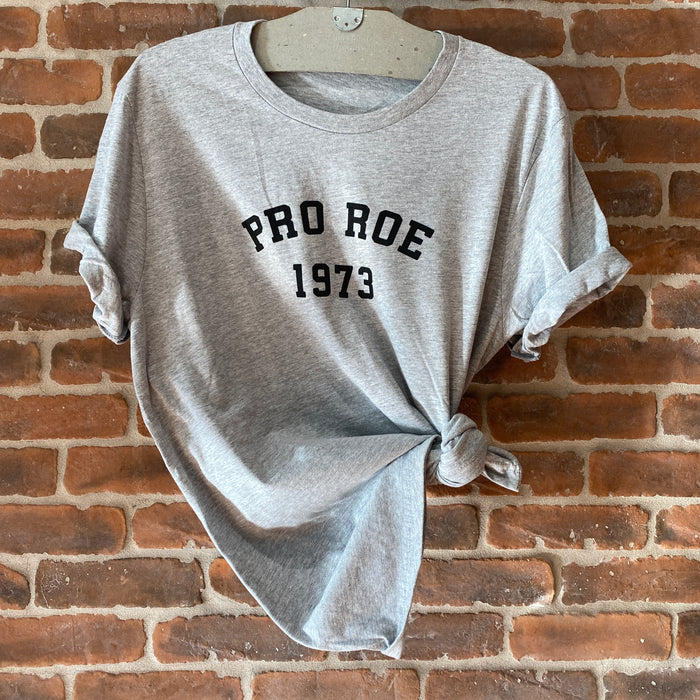 Pro Roe 1973 Tee - PE Grey + Black