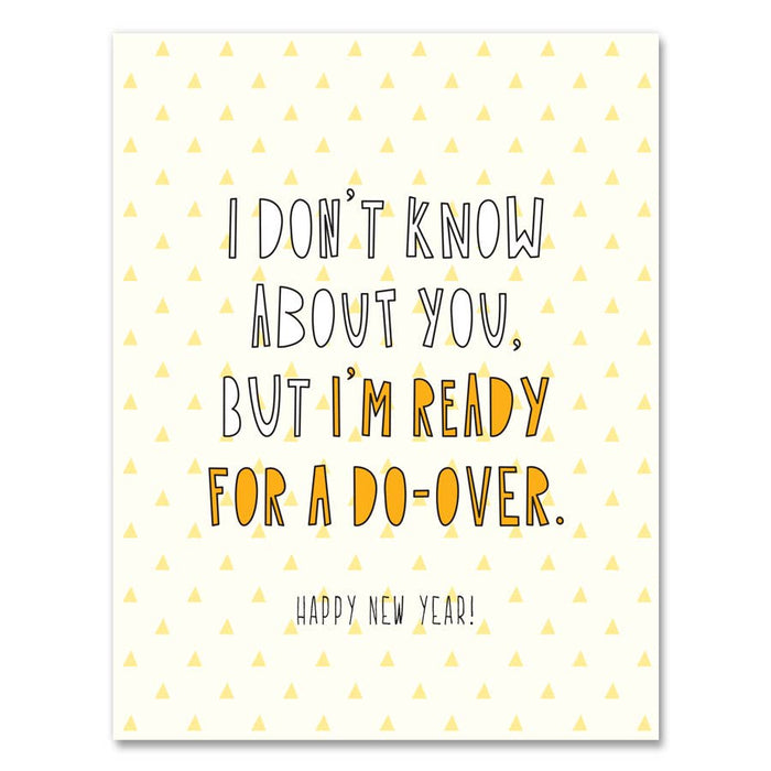 Ready For A Do-Over New Year Card