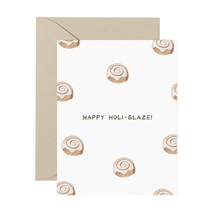 Happy Holi-glaze Cinnamon Roll Card