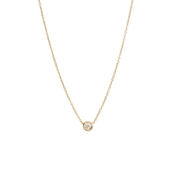 14kt Floating Diamond Necklace