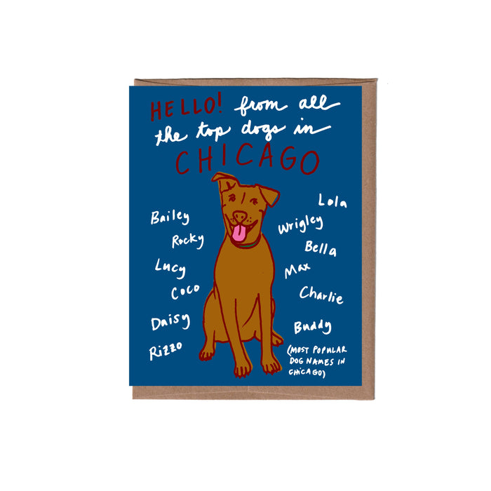 Dog Names City/State Card