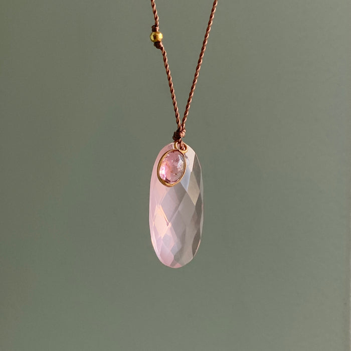 Rose Quartz + Pink Tourmaline Sandpiper