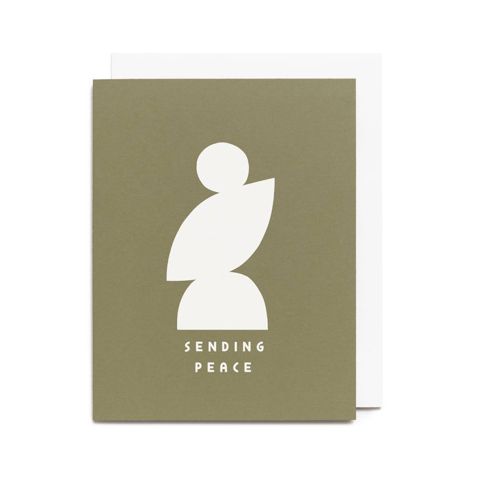 Sending Peace Silhouette Card