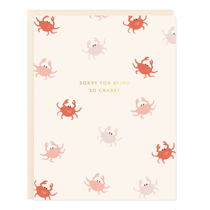 Sorry Crab Card