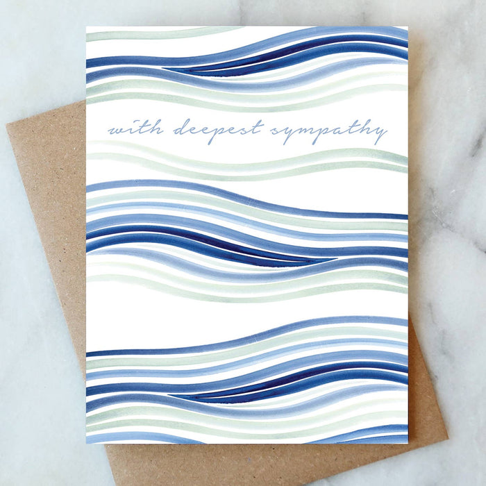 Waves Sympathy Card