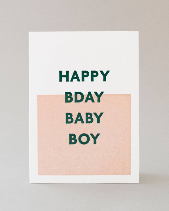 HBD Baby Boy Card