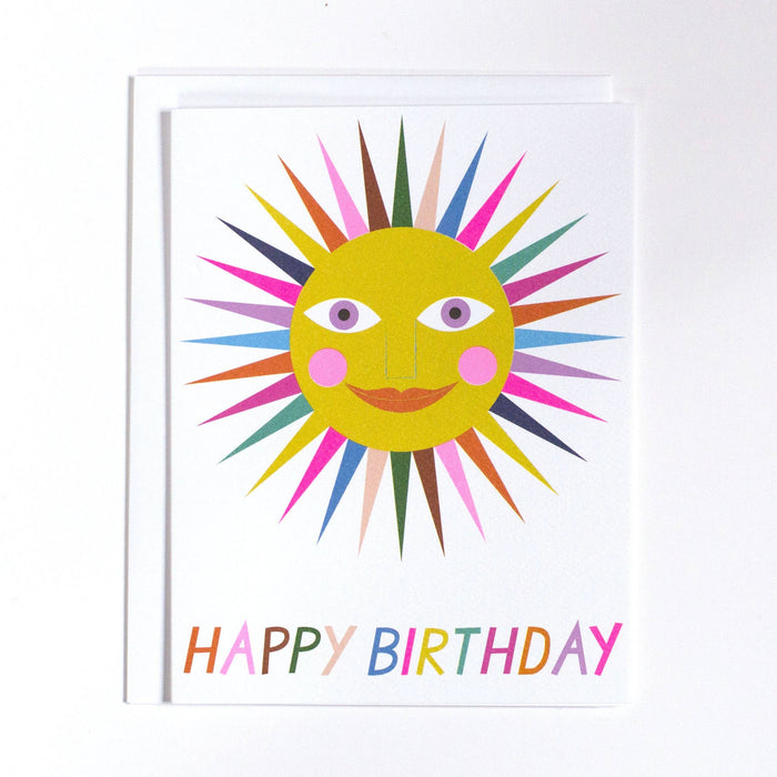 Happy Birthday Rainbow Sunshine Card