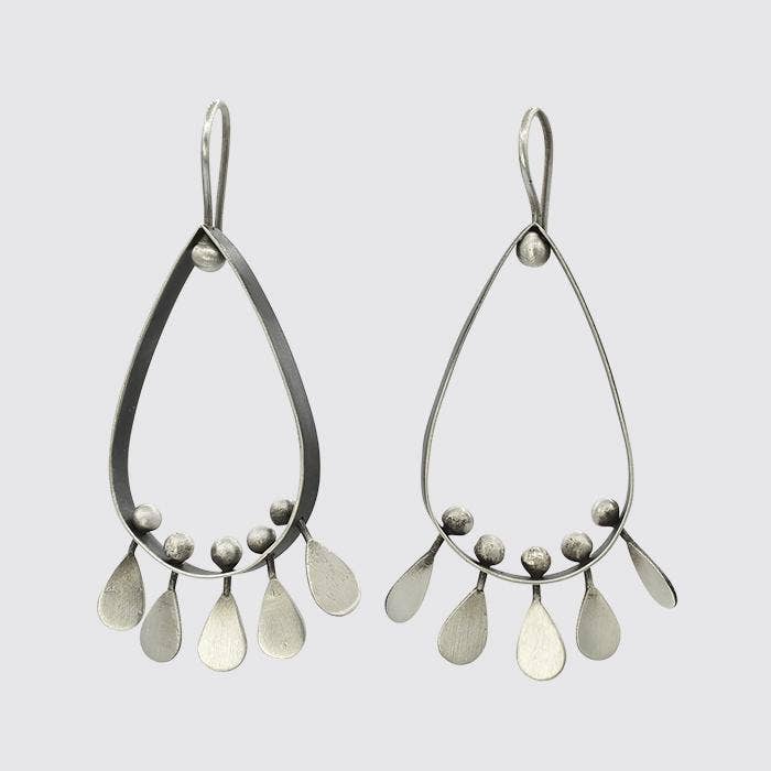 Modernist Mobile Drops With Tear Drop Dangles