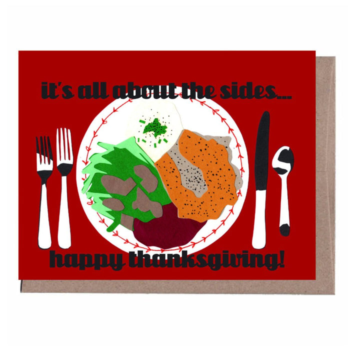 All About the Sides Thanksgiving Card