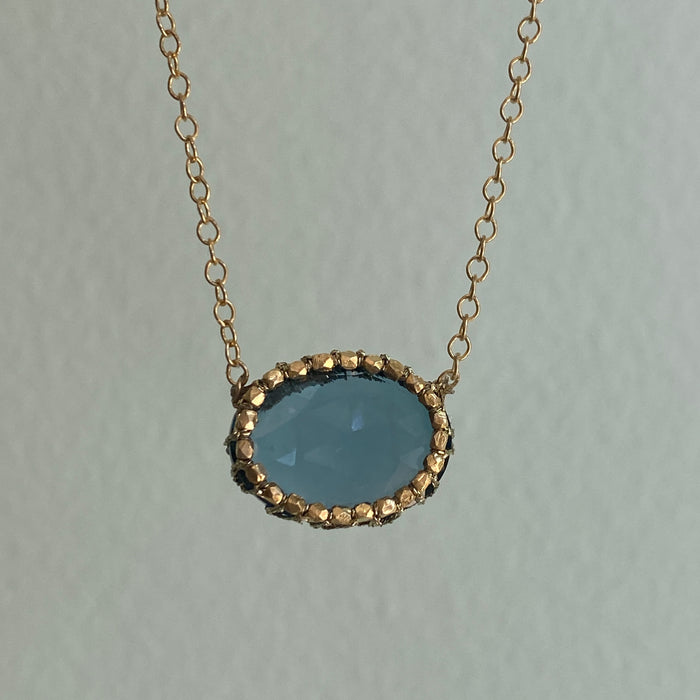 Caged London Blue Oval