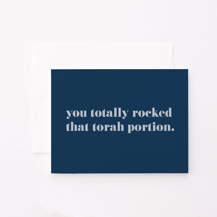 You Totally Rocked that Torah Portion