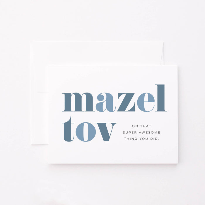 Super Awesome Mazel Tov Greeting Card