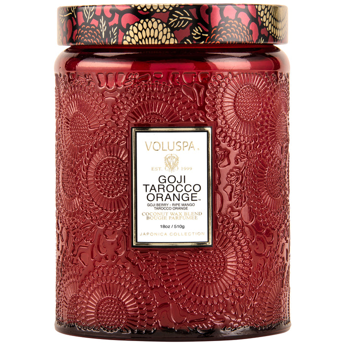 Japonica Large Jar, Goji Tarocco Orange