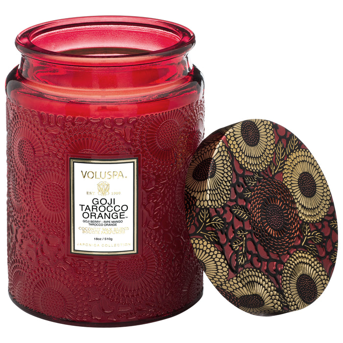 Japonica Large Jar, Goji Tarocco Orange