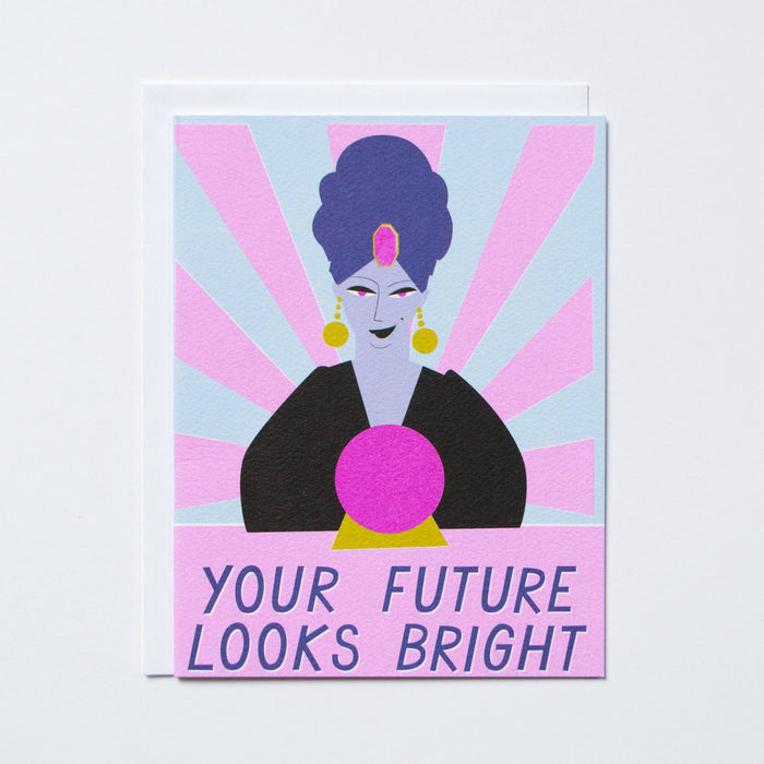 Your Future Looks Bright Fortune Teller Card