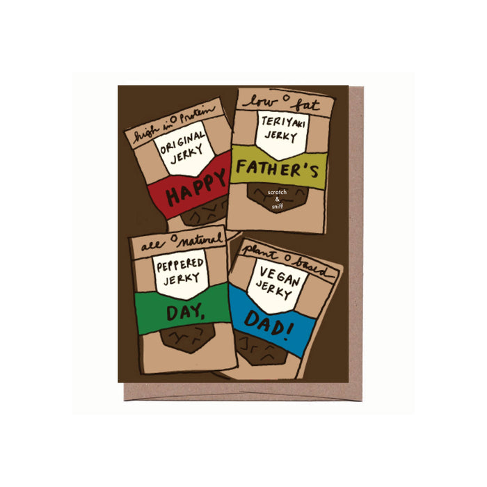 Scratch & Sniff Jerky Father's Day Card