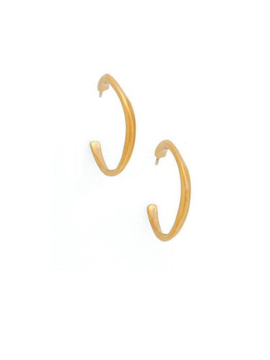 Thin Hoops Earrings, vermeil