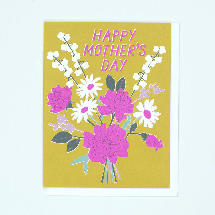 Groovy Mother's Day Flowers Card