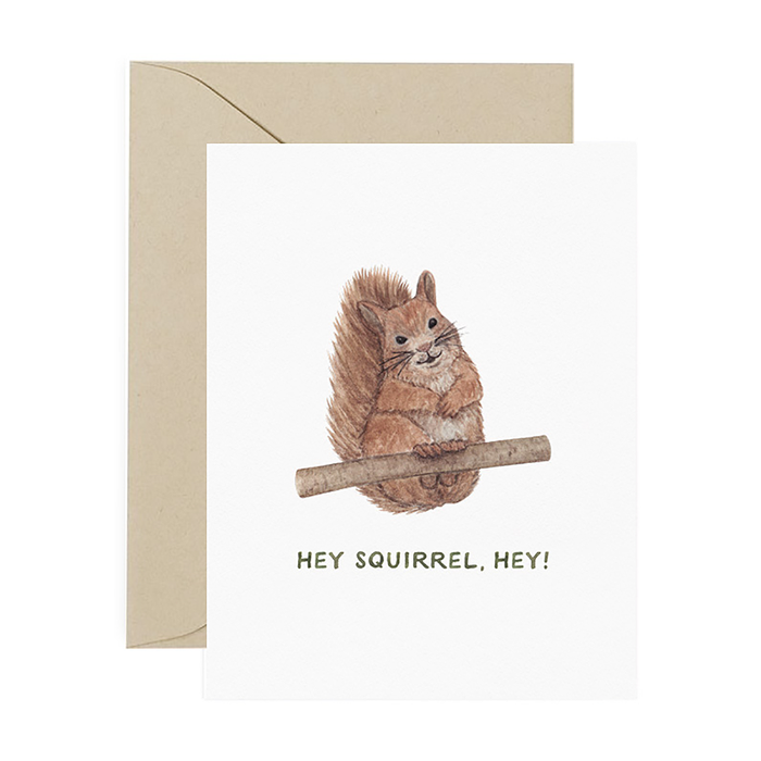 Hey Squirrel Friendship Card