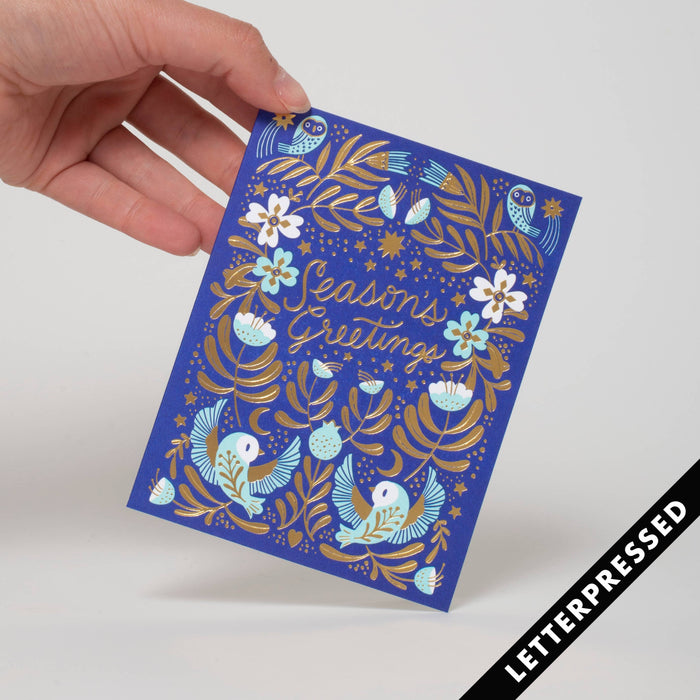 Season's Greetings Owls