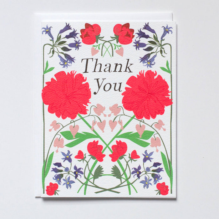 Double Vision Floral Thank You Card