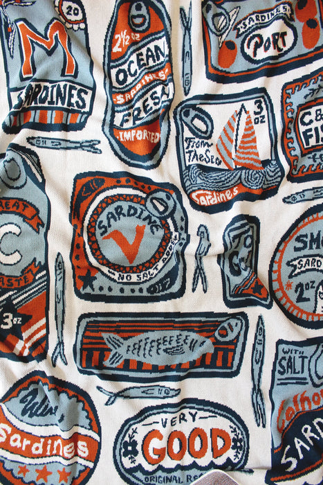 Sardines Knit Blanket