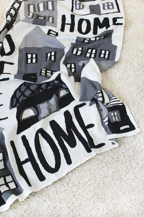 Nice Neighborhood Home Knit Throw Blanket, CHI